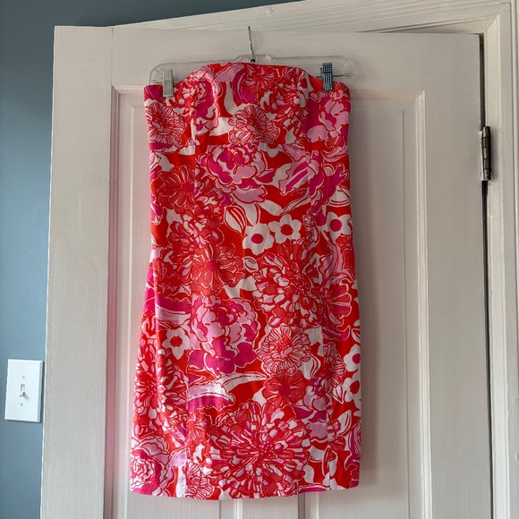 Lilly Pulitzer strapless dress size 2 - Picture 1 of 8